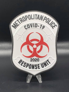 MPDC Covid patch PVC with Velcro back