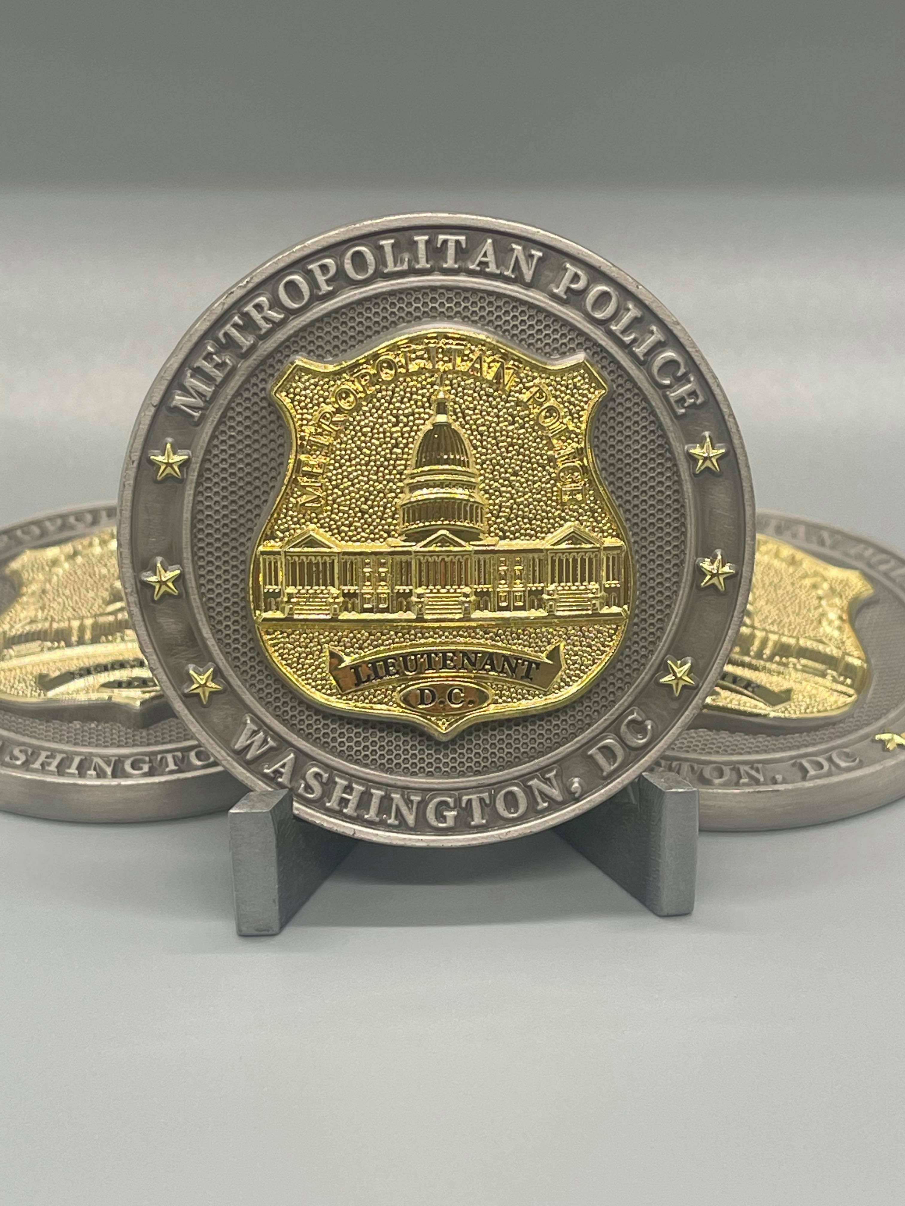 MPDC Lieutenant Challenge Coin – Copper Gear Challenge Coins
