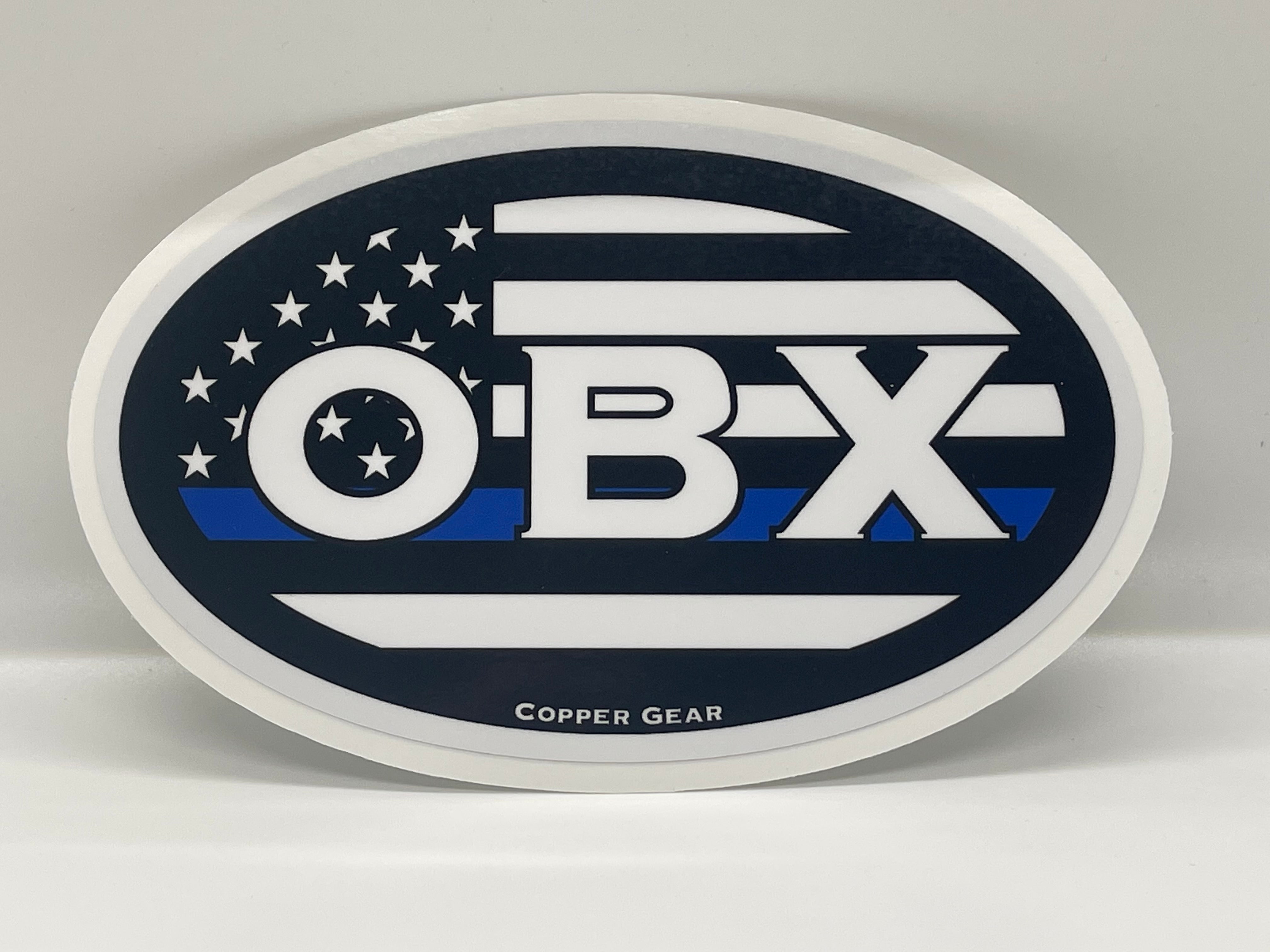 Outer Banks Blue Line Car Decal